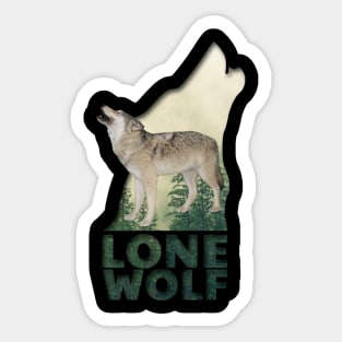 I love wolves Sticker